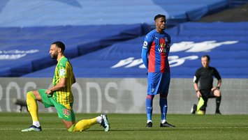 Zaha becomes first Premier League player not to take knee