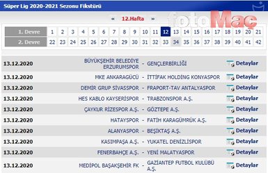 Süper Lig’de 2020/2021 sezonu fikstürü belli oldu! İşte derbi haftaları