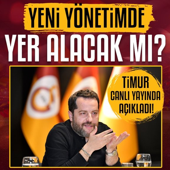 Erden Timur Galatasaray’ın yeni yönetiminde yer alacak mı? Canlı yayında açıkladı!