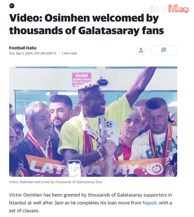 GALATASARAY HABERİ - Osimhen transferi Avrupa'da büyük ses getirdi! İşte atılan manşetler