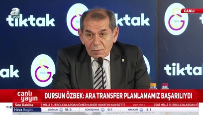 >Dursun Özbek'ten ara transfer dönemi hakkında açıklama!