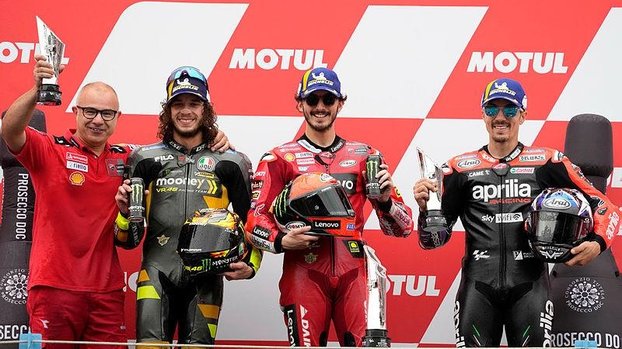 MotoGP Hollanda Grand Prix'sini Bagnaia kazandı