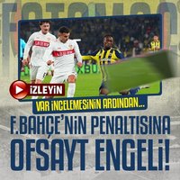 F.Bahçe'nin penaltısına ofsayt engeli!
