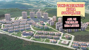 TOKİ Gaziantep kura sonuçları 2026 | İsim listesi