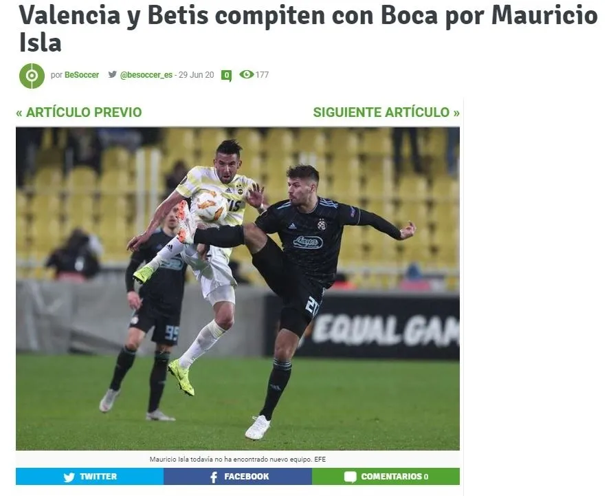 Fenerbahçe'den ayrılan Mauricio Isla'ya iki İspanyol kulübü talip! - 1