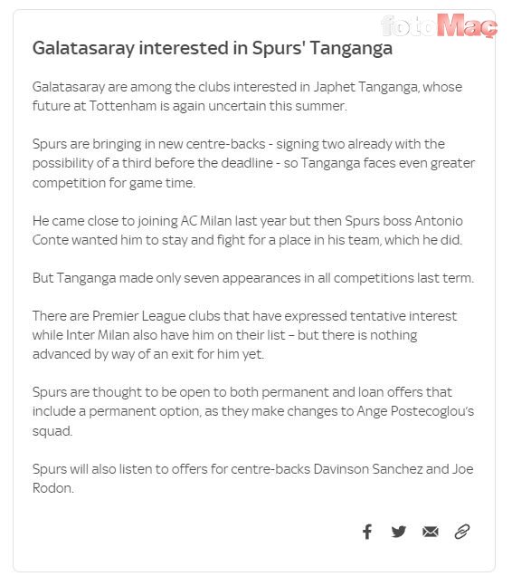 TRANSFER HABERLERİ - Galatasaray'dan Tanganga'ya kanca! Rakibi Inter