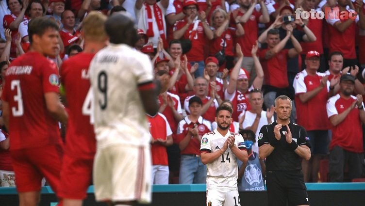 Son dakika spor haberi: Danimarka-Belçika maçında duygusal anlar! Eriksen unutulmadı...