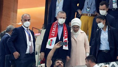 Başkan Erdoğan tribündeydi