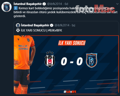 Beşiktaş- Başakşehir maçına damga vuran olay!