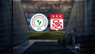 Çaykur Rizespor - Sivasspor maçı canlı