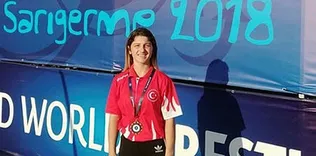 Tekirdağlı milli güreşçi dünya üçüncüsü