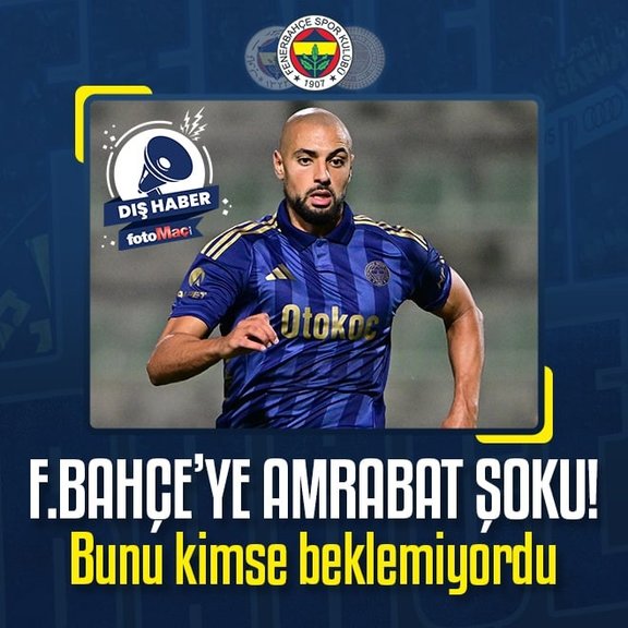 Fenerbahçe’ye kötü haber! Sofyan Amrabat...