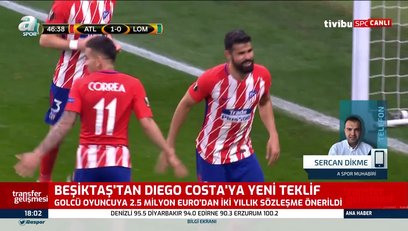 >Beşiktaş'tan Diego Costa'ya yeni teklif!
