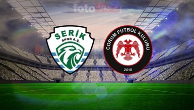 Serikspor-Arca Çorum FK maçı ne zaman? Saat kaçta ve hangi kanalda?