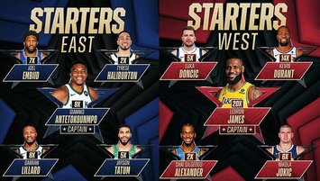 2024 NBA All-Star'da ilk beşler açıklandı!