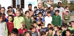 Trabzonsporlu futbolcular açılışa katıldı