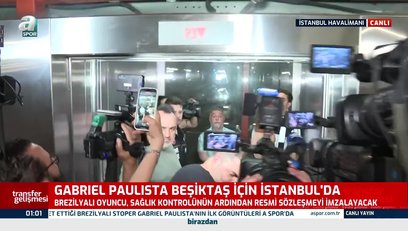 >Beşiktaş'ın yeni transferi Paulista İstanbul'da