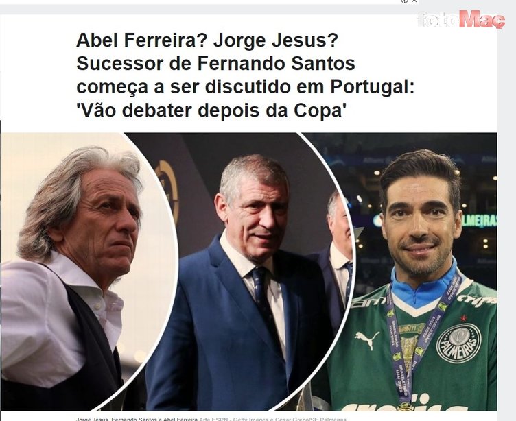 Jorge Jesus için Portekiz Milli Takım iddiası! Dünya Kupası sonrası...