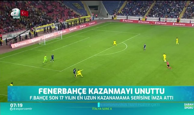 Fenerbahçe 25 Ocak'tan beri kazanamıyor