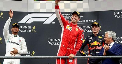 Belçika'da zirve Vettel'in