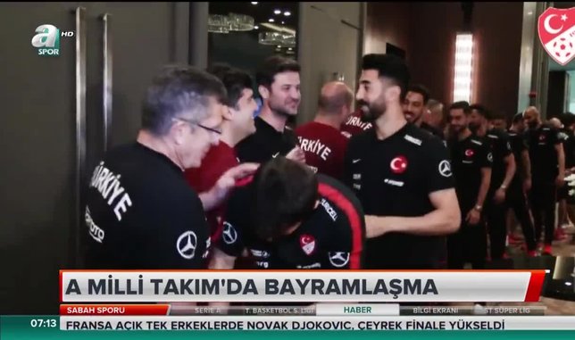 A Milli Takım'da bayramlaşma