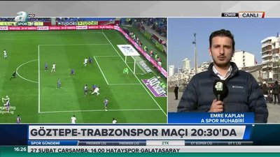 >Göztepe - Trabzonspor maçı öncesi son gelişmeler