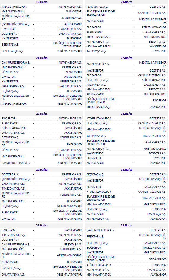 2018 2019 Spor Toto Super Lig Lefter Kucukandonyadis Sezonu Fikstur Cekimi Yapildi Iste Derbi Tarihleri Fotoma