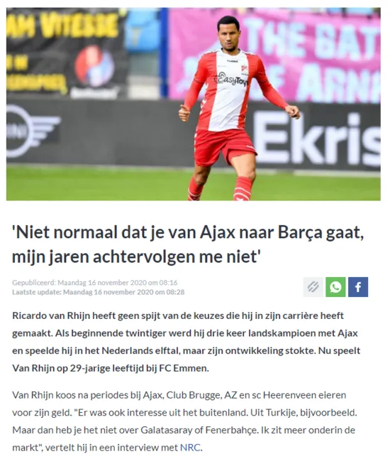 Ricardo van Rhijn'den transfer itirafı! "Fenerbahçe ve Galatasaray'dan teklif aldım" - 1