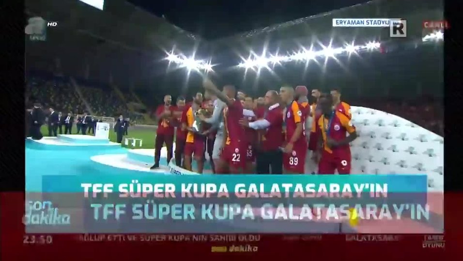 Tff Super Kupa 2019 Sampiyonu Galatasaray Videosunu Izle Fotomac Tv