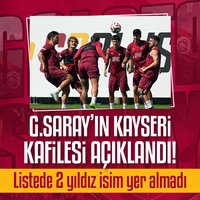 G.Saray'ın Kayseri kafilesi açıklandı!