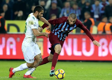 Trabzonspor-Bursaspor maçından kareler