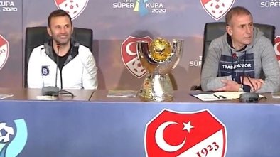 Abdullah Avcı ve Okan Buruk'tan Süper Kupa maçı öncesi basın toplantısı