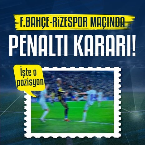 Fenerbahçe penaltı kazandı!