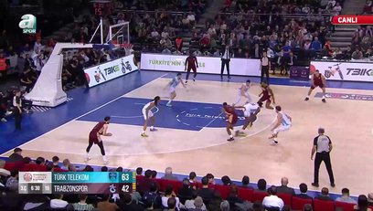 >Türk Telekom 79-58 Trabzonspor (3. Periyot Sonucu)