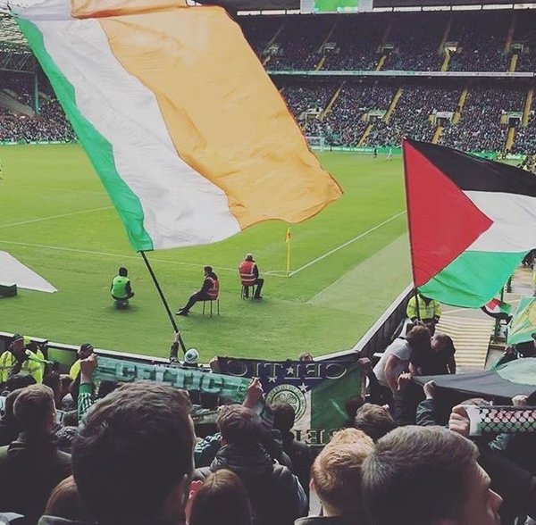 Celtic'li taraftarlardan Filistin'e destek!