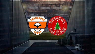 Adanaspor - Ümraniyespor maçı ne zaman, saat kaçta ve Hangi kanalda canlı yayınlanacak? | Trendyol 1. Lig