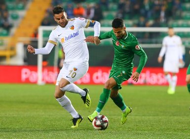 Akhisarspor - Kayserispor maçından kareler
