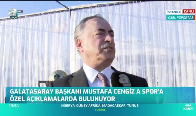 Galatasaray Başkanı Mustafa Cengiz'den Diagne açıklaması