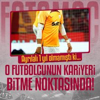 G.Saray'dan ayrıldı kariyeri bitti!
