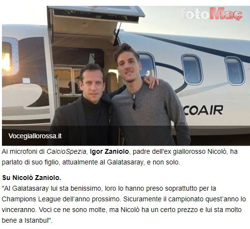 GALATASARAY HABERİ: Zaniolo ayrılacak mı? Babasından transfer açıklaması!