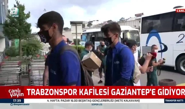 Trabzonspor kafilesi Gaziantep'e gitti