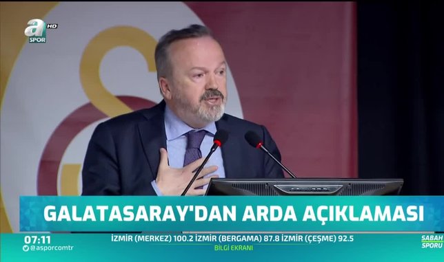 Galatasaray'da Arda Turan açıklaması