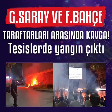 Fenerbahçe ile Galatasaray taraftarları arasında kavga! Ortalık karıştı