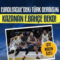Türk derbisinde kazanan F.Bahçe Beko!