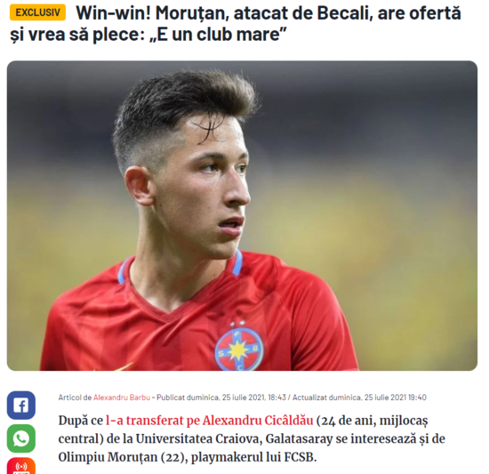 Son Dakika Spor Haberleri Olimpiu Morutan In Menajerinden Galatasaray Aciklamasi Transfer Fotomac
