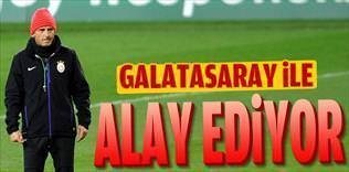 Mancini G.Saray ile alay ediyor