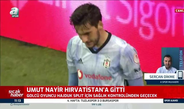 Umut Nayir Hırvatistan'a uçtu! Hajduk Split'e imzayı atıyor