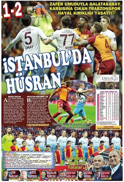 Yerel gazetelerden Trabzonspor'a sert sözler