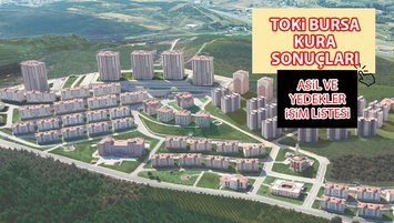 TOKİ Bursa kura sonuçları ve isim listesi!