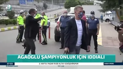 >Ahmet Ağaoğlu'ndan şampiyonluk açıklaması!
